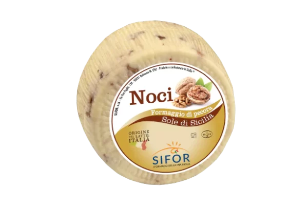 Pecorino Primo Sale con le Noci - Sole di Sicilia 250g Circa