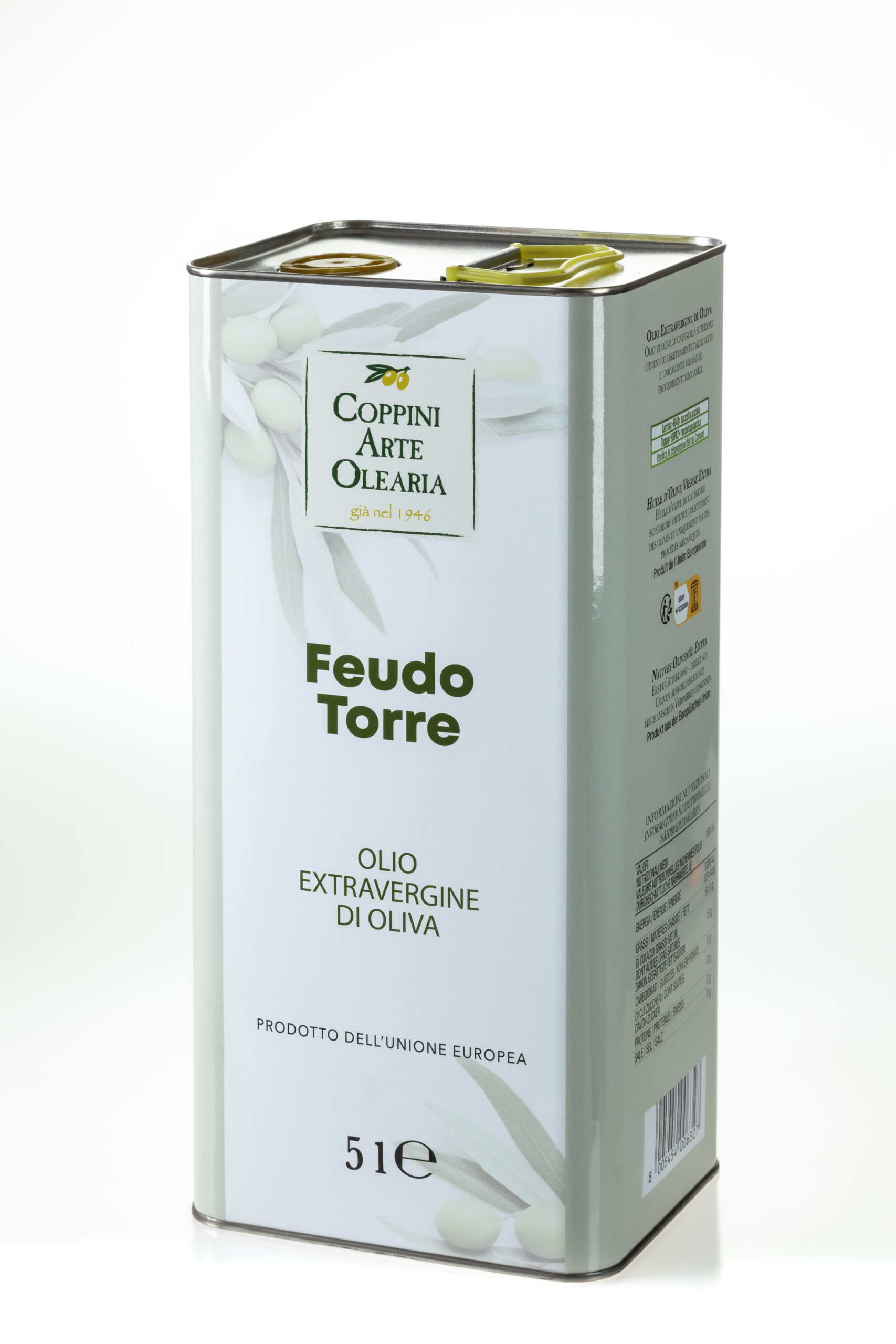 Extra Virgin Olive Oil- Coppini "Feudo Torre" 5L